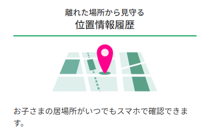 離れた場所から見守る位置情報履歴
